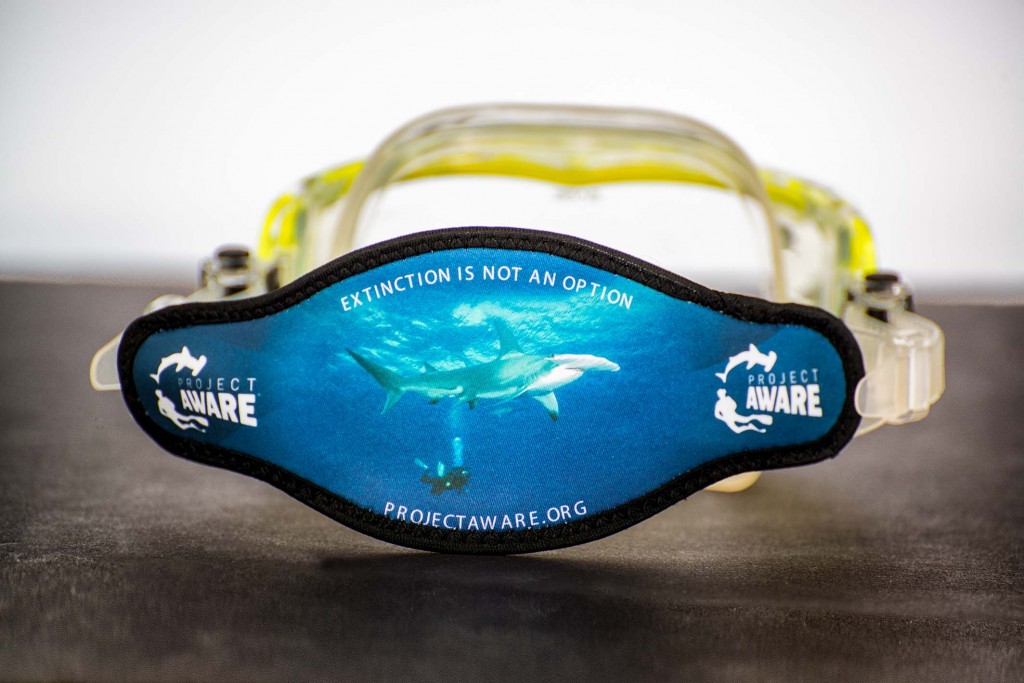 Project AWARE Mask Strap 2014 Hammerhead shark