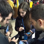 Downloading the PADI App at Dive Travel Show!