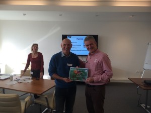 Steve Prior with Mark Caney