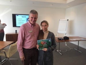 Eleni SiAgra with Mark Caney