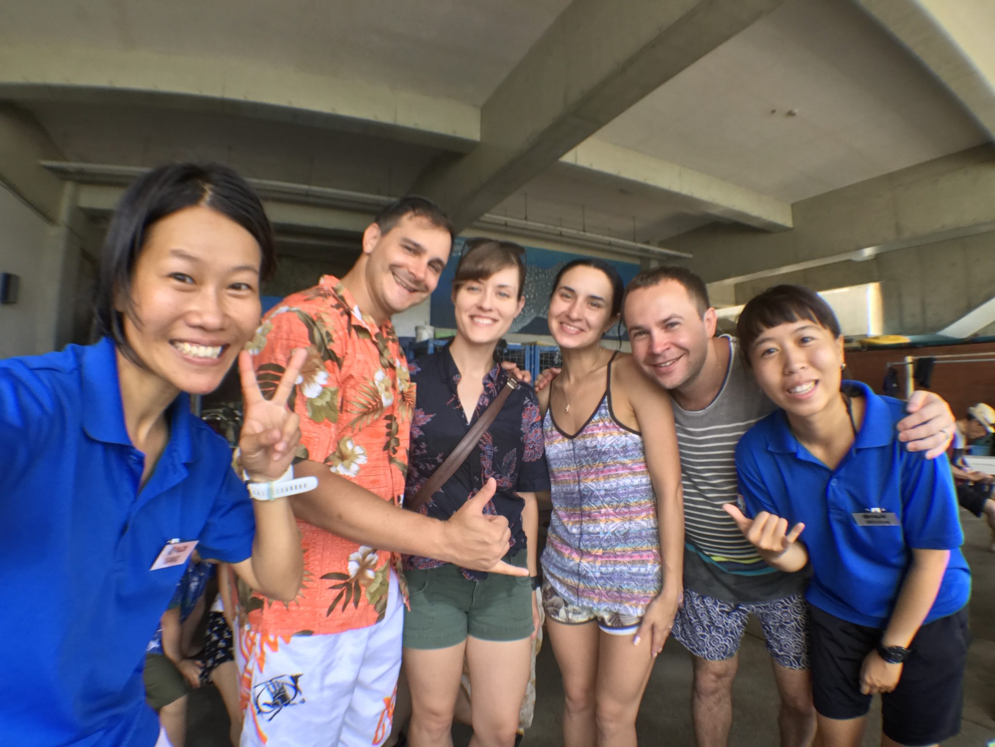 外国人のお客様と