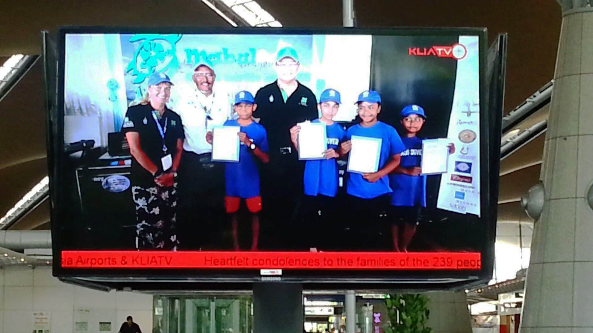Kids Scuba KLIA airport screen shot