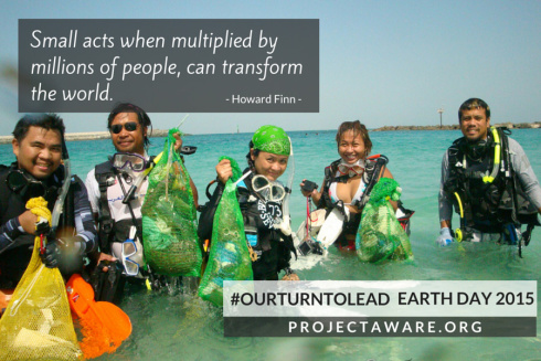 project aware our turn to lead earth day