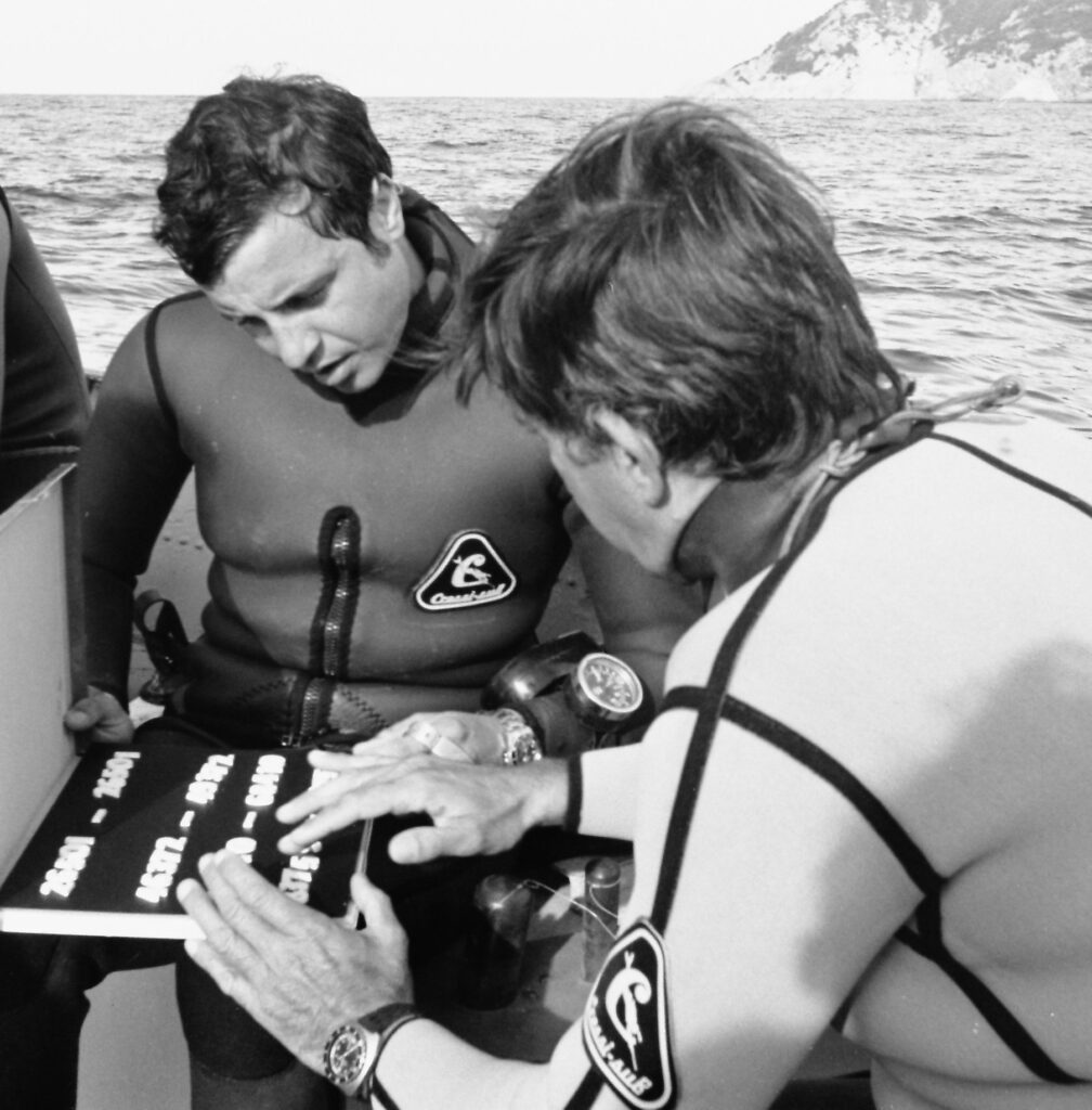 Alessandro Marroni as a scuba diver