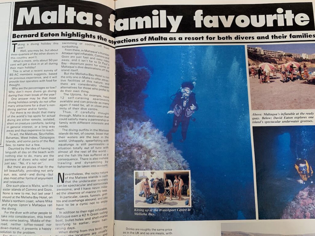 malta in an old magazine