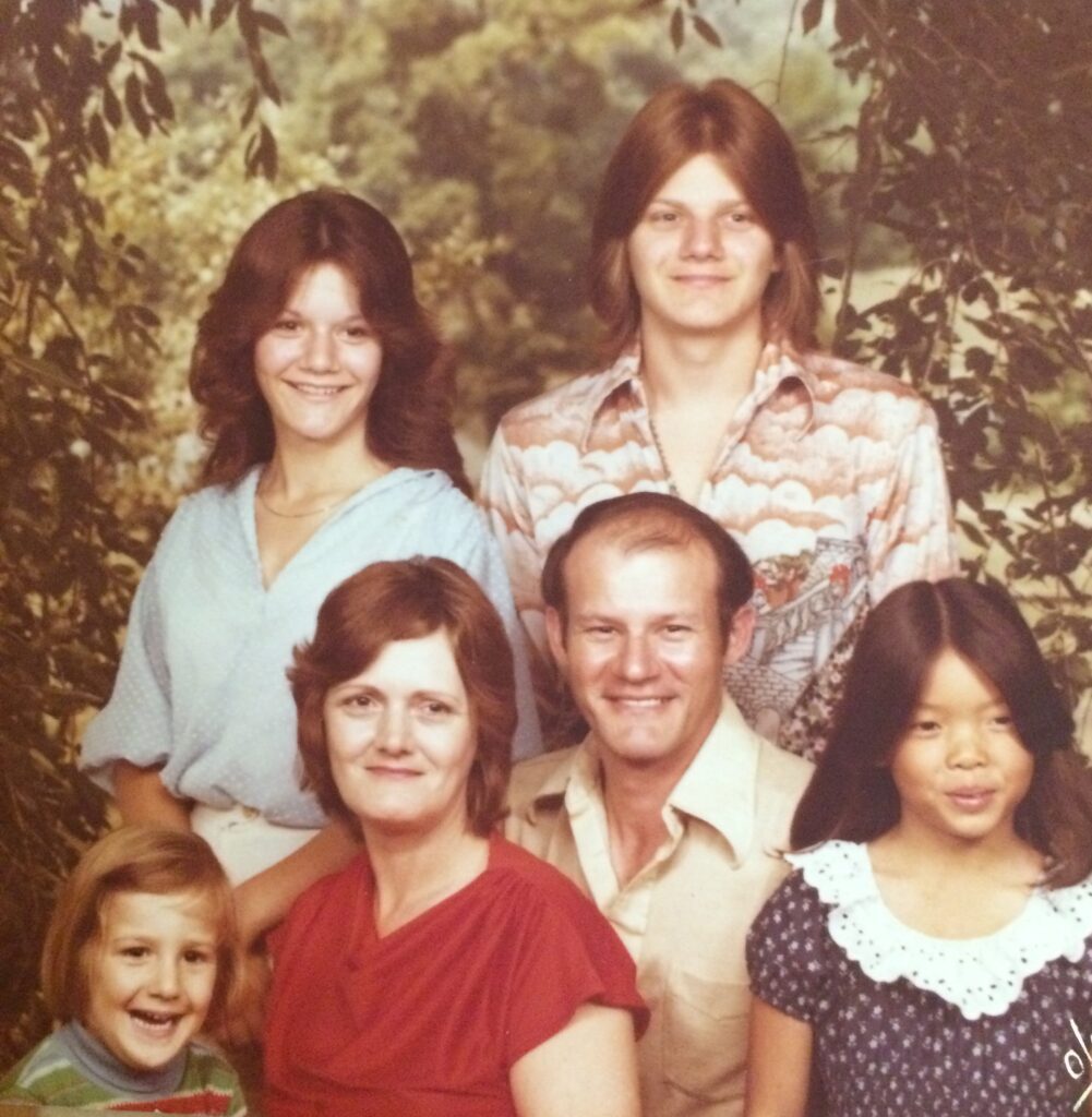 Durwood J. (DJ) Morin with his family