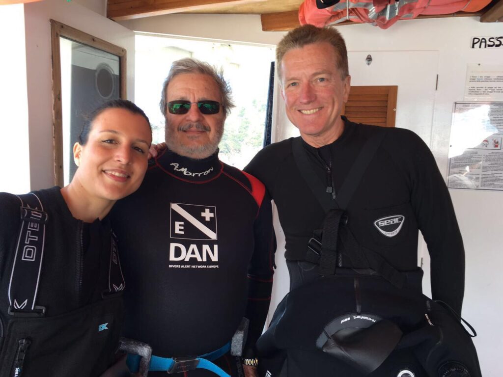 Alessandro Marroni, his daughter and drew richardson