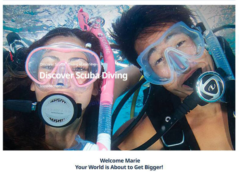 PADI Discover Scuba Diving eLearning Available Now