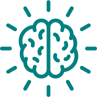 Icon showing a brain