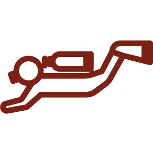 Icon showing a scuba diver