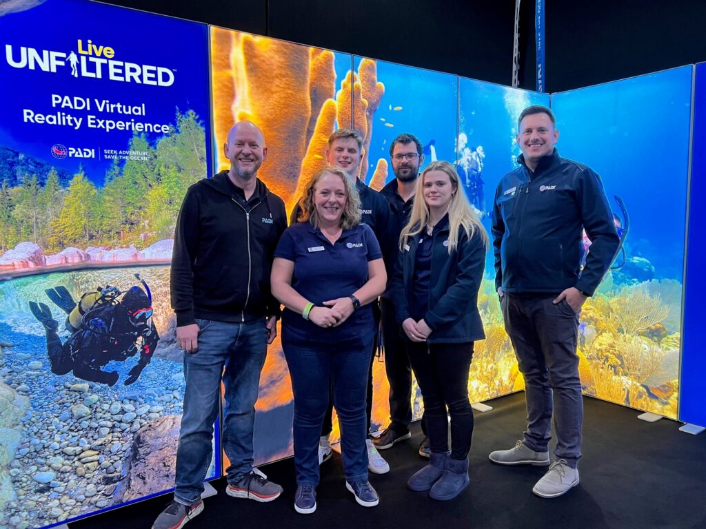 a group of people at Go Diving in the UK