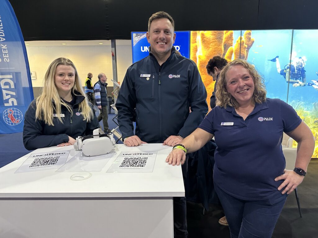 a group of people at Go Diving in the UK
