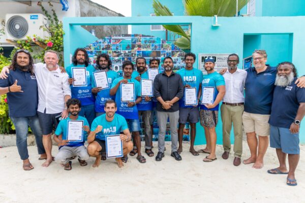 first IE last month with the Maldivian Academy of Diving and they had the Maldivian Minister for Recrational Sport there