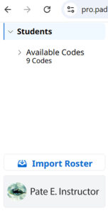 Une capture d'écran de la section Élèves du SMP.