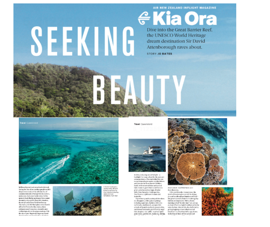 Capture d'écran d'un article du magazine Ria Ora portant sur les membres de PADI.